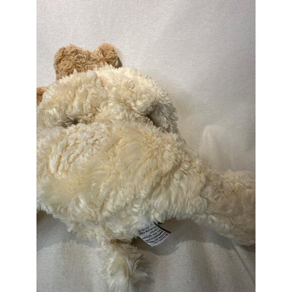 Gund Lamb Plush Large Ewenice Curly Wool Woolly Sheep Cream Tan Black Eyes HTF - Picture 6 of 6